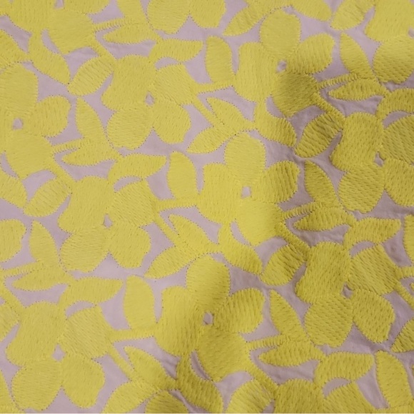 J.Crew Florescent Yellow Floral Skirt (4) - Picture 7 of 7